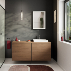 Blat 1375/550 z wycięciem po prawej stronie pod umywalkę wpuszczaną, szlifowaną null Xilesa E HANSGROHE 54273550