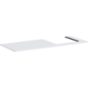Blat 1375/550 z wycięciem po prawej stronie pod umywalkę wpuszczaną, szlifowaną Biały Matowy Xilesa E HANSGROHE 54273700