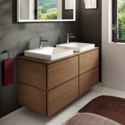 Blat 1375/550 z wycięciami pod 2 umywalki wpuszczane, szlifowaną null Xilesa E HANSGROHE 54274550