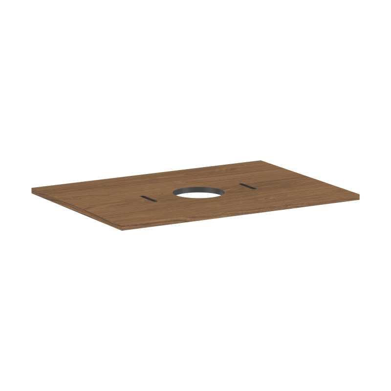 Blat 780/550 z wycięciem na środku pod umywalkę nablatową bez otworu na baterię null Xilesa E HANSGROHE 54275550