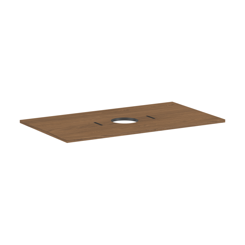 Blat 980/550 z wycięciem na środku pod umywalkę nablatową bez otworu na baterię null Xilesa E HANSGROHE 54276550