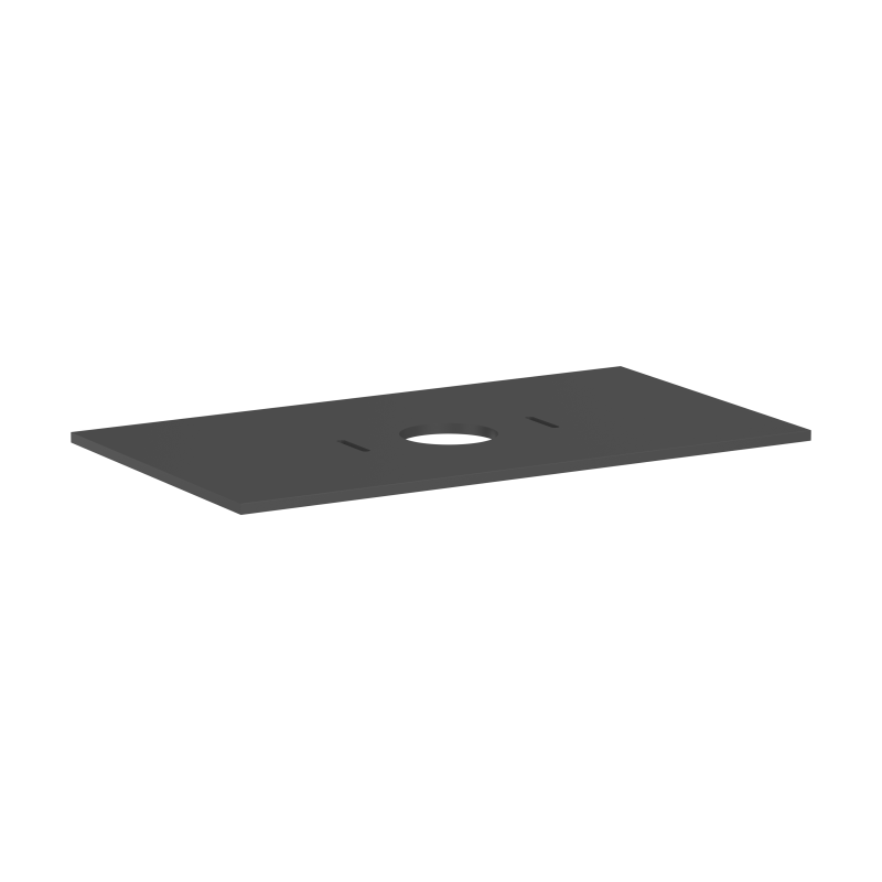 Blat 980/550 z wycięciem na środku pod umywalkę nablatową bez otworu na baterię Szary Łupek Matowy Xilesa E HANSGROHE 54276760