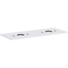 Blat 1375/550 z wycięciami pod 2 umywalki nablatowe bez otworu na baterię Biały Matowy Xilesa E HANSGROHE 54280700