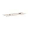 Blat 1375/550 z wycięciami pod 2 umywalki nablatowe bez otworu na baterię Piaskowy Beż Matowy Xilesa E HANSGROHE 54280780