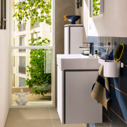 Szafka boczna średnia 400/200, drzwi lewe Biały Matowy Xilesa E HANSGROHE 54281700