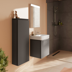 Szafka boczna średnia 400/200, drzwi lewe Szary Łupek Matowy Xilesa E HANSGROHE 54281760