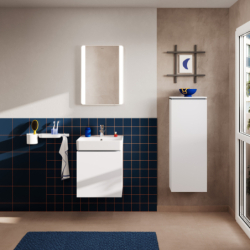 Szafka boczna średnia 400/200, drzwi prawe Biały Matowy Xilesa E HANSGROHE 54282700