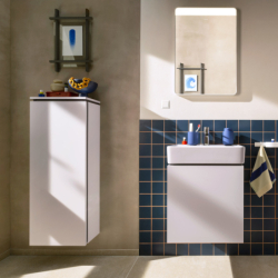 Szafka boczna średnia 400/350, drzwi lewe Biały Matowy Xilesa E HANSGROHE 54283700