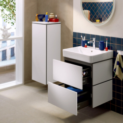 Szafka boczna średnia 400/350, drzwi lewe Biały Matowy Xilesa E HANSGROHE 54283700