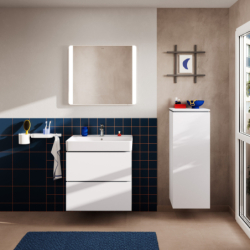 Szafka boczna wysoka 400/200, drzwi lewe Biały Matowy Xilesa E HANSGROHE 54285700