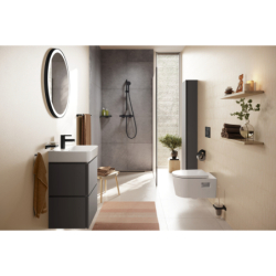 Szafka boczna wysoka 400/200, drzwi lewe Szary Łupek Matowy Xilesa E HANSGROHE 54285760