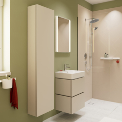 Szafka boczna wysoka 400/200, drzwi lewe Piaskowy Beż Matowy Xilesa E HANSGROHE 54285780