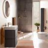 Szafka boczna wysoka 400/200, drzwi prawe Szary Łupek Matowy Xilesa E HANSGROHE 54286760