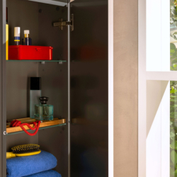 Szafka boczna wysoka 400/200, drzwi prawe Piaskowy Beż Matowy Xilesa E HANSGROHE 54286780