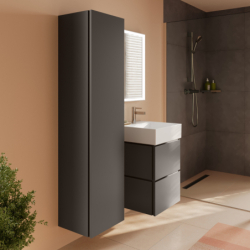 Szafka boczna wysoka 400/350, drzwi lewe Szary Łupek Matowy Xilesa E HANSGROHE 54287760