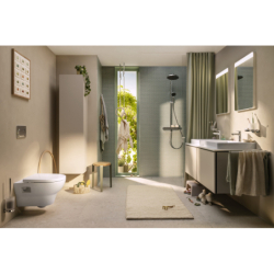 Szafka boczna wysoka 400/350, drzwi lewe Piaskowy Beż Matowy Xilesa E HANSGROHE 54287780