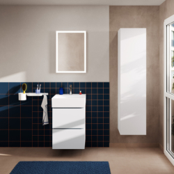 Szafka boczna wysoka 400/350, drzwi prawe Biały Matowy Xilesa E HANSGROHE 54288700