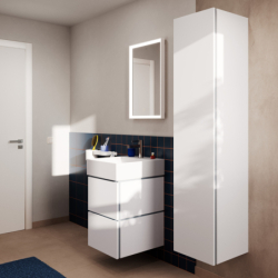 Szafka boczna wysoka 400/350, drzwi prawe Biały Matowy Xilesa E HANSGROHE 54288700