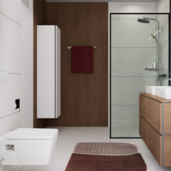 Szafka boczna wysoka 400/350, drzwi prawe Biały Matowy Xilesa E HANSGROHE 54288700