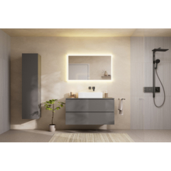 Szafka boczna wysoka 400/350, drzwi prawe Szary Łupek Matowy Xilesa E HANSGROHE 54288760