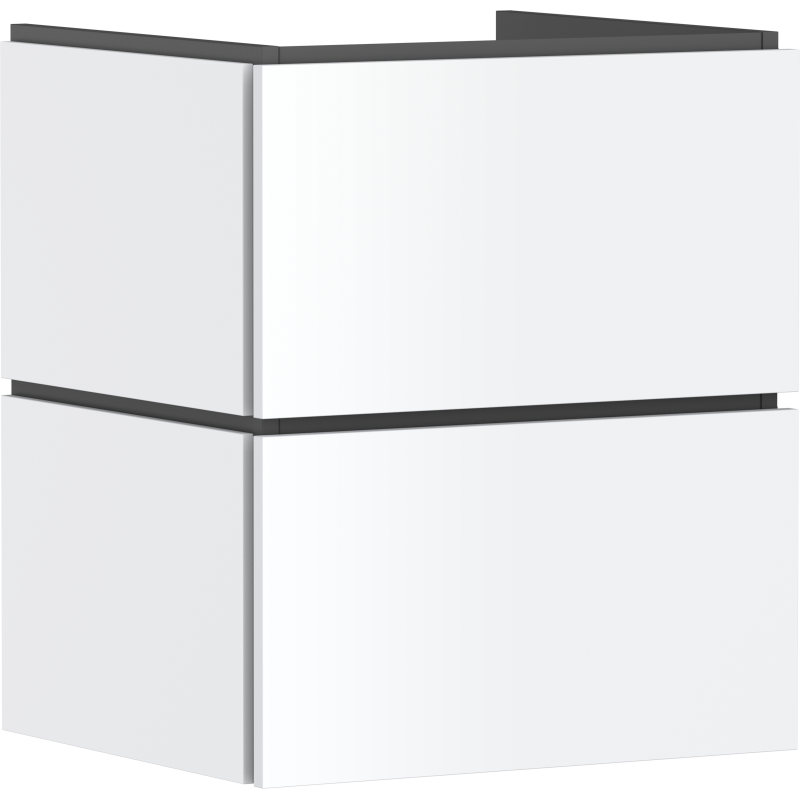 Szafka pod umywalkę wiszącą z 2 szufladami PushOpen 530/470 Biały Matowy Xilesa E HANSGROHE 54292700