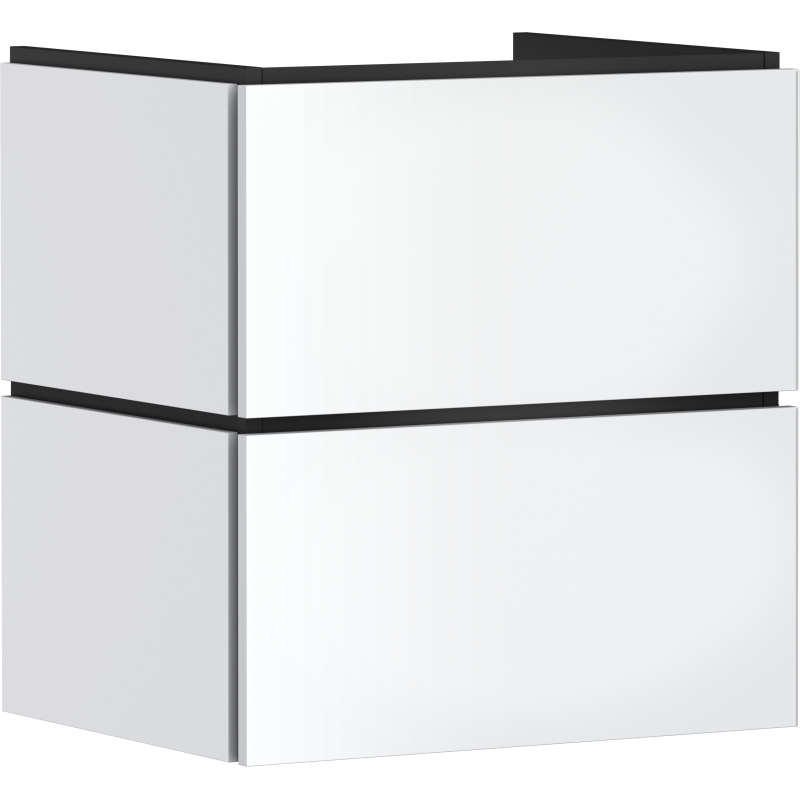 Szafka pod umywalkę wiszącą z 2 szufladami PushOpen 580/470 Biały Matowy Xilesa E HANSGROHE 54293700