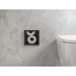 Wnęka ścienna na zapas 6 rolek papieru toaletowego Czarny Matowy XtraStoris Original HANSGROHE 56058670