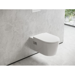 Wnęka ścienna z półką, pojemnikiem na szczotkę toaletową i drzwiczkami Biały mat XtraStoris Rock HANSGROHE 56060700