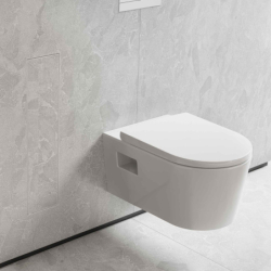 Wnęka ścienna z półką, pojemnikiem na szczotkę toaletową i drzwiczkami Biały mat XtraStoris Rock HANSGROHE 56060700