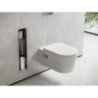 Wnęka ścienna z półką, poj. na szczotkę toaletową i drzwiczkami Stal Szlachetna brushed XtraStoris Rock HANSGROHE 56060800