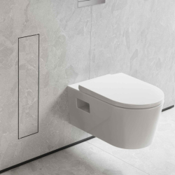 Wnęka ścienna z półką, poj. na szczotkę toaletową i drzwiczkami Stal Szlachetna brushed XtraStoris Rock HANSGROHE 56060800