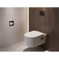 Wnęka ścienna na papier toaletowy 150/150/140 Czarny Matowy XtraStoris Original HANSGROHE 56065670