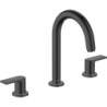 3-otworowa bateria umywalkowa z kompletem odpływowym z cięgłem Czarny Matowy Vernis Shape HANSGROHE 71563670