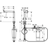 FilterSystem 240 1jet, zestaw startowy Stal Szlachetna Finish Aqittura M91 HANSGROHE 76802800