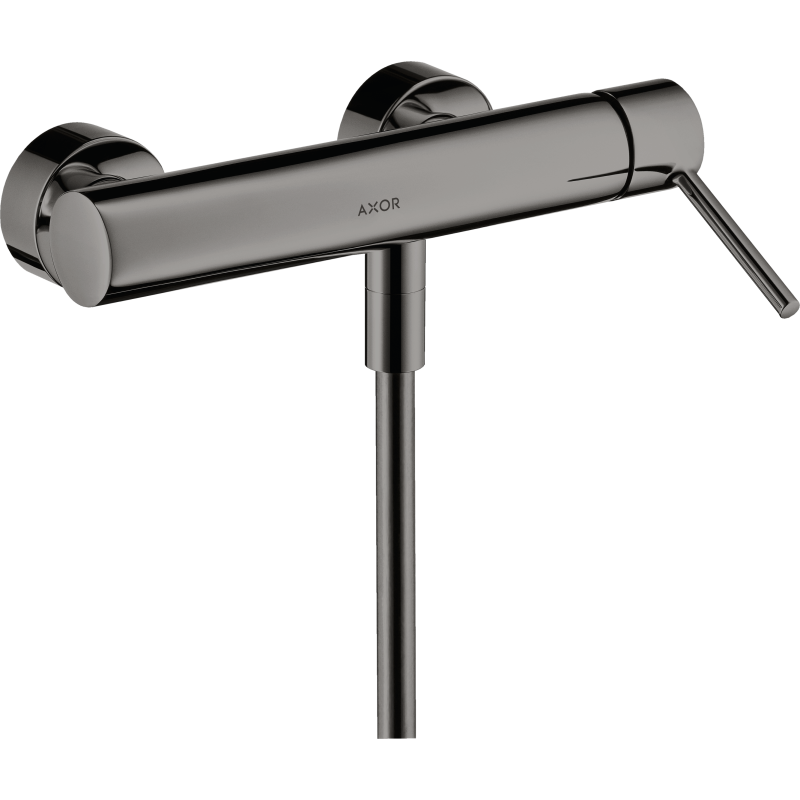Jednouchwytowa bateria prysznicowa z uchwytem Pin, natynkowa Czarny Chrom Polerowany Starck AXOR 10611330