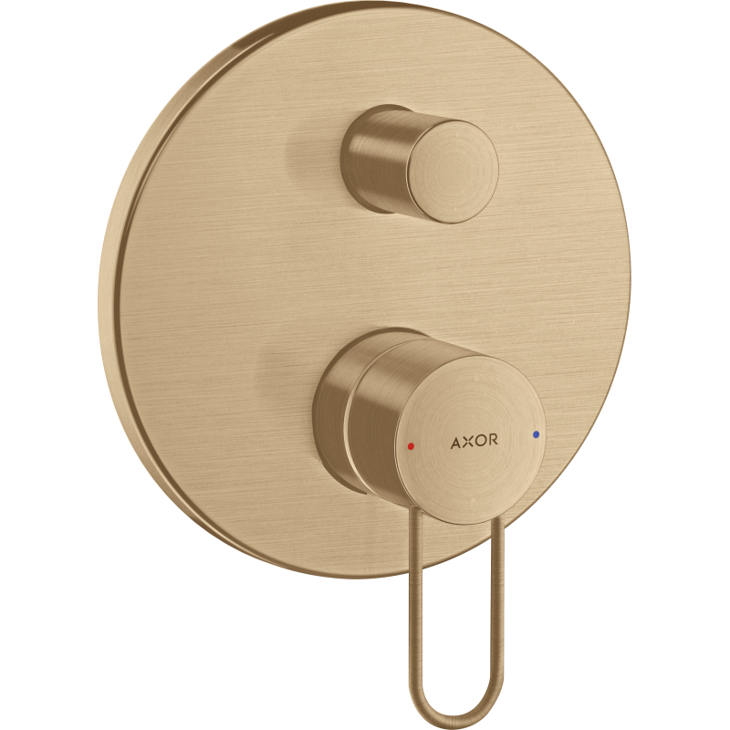 Jednouchwytowa bateria wannowa z uchwytem Loop, podtynkowa Brąz Szczotkowany Uno AXOR 38426140