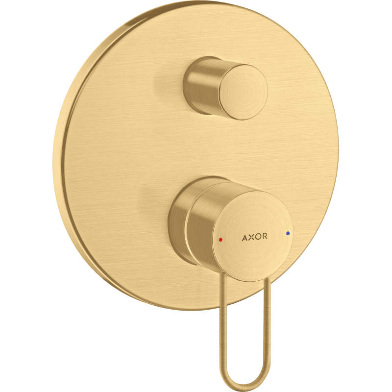 Jednouchwytowa bateria wannowa z uchwytem Loop, podtynkowa Złoty Optyczny Szczotkowany Uno AXOR 38426250