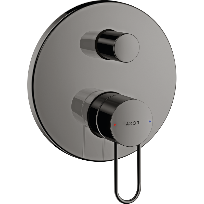 Jednouchwytowa bateria wannowa z uchwytem Loop, podtynkowa Czarny Chrom Polerowany Uno AXOR 38426330