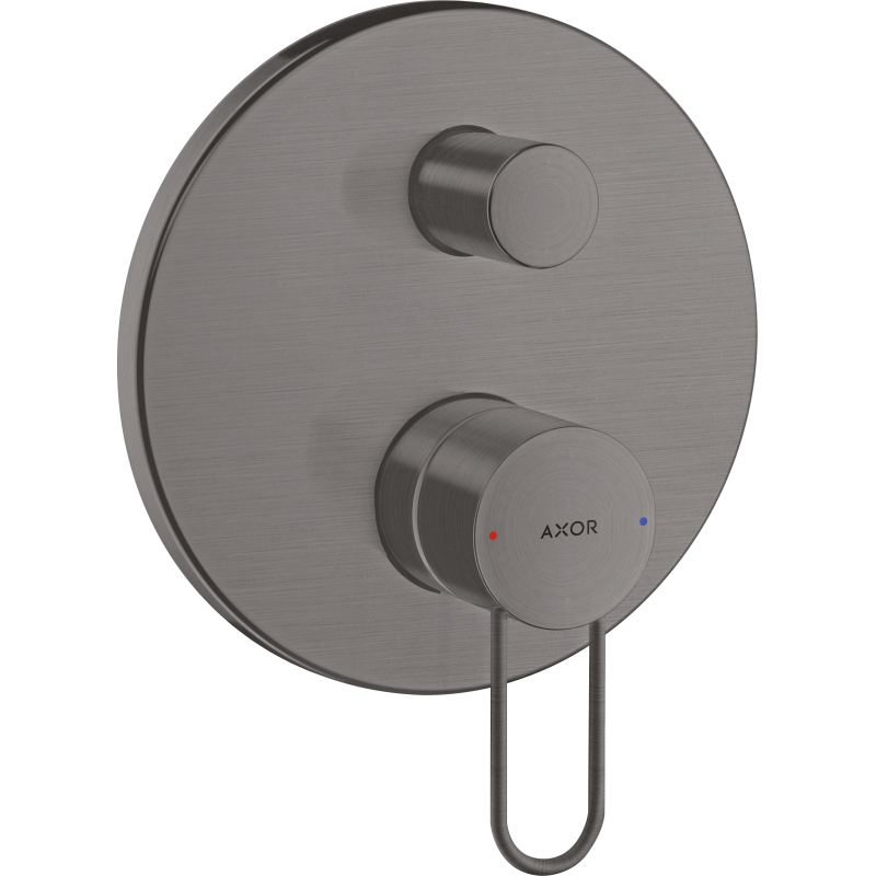 Jednouchwytowa bateria wannowa z uchwytem Loop, podtynkowa Czarny Chrom Szczotkowany Uno AXOR 38426340