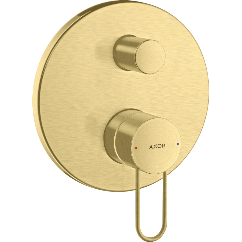 Jednouchwytowa bateria wannowa z uchwytem Loop, podtynkowa Mosiądz Szczotkowany Uno AXOR 38426950