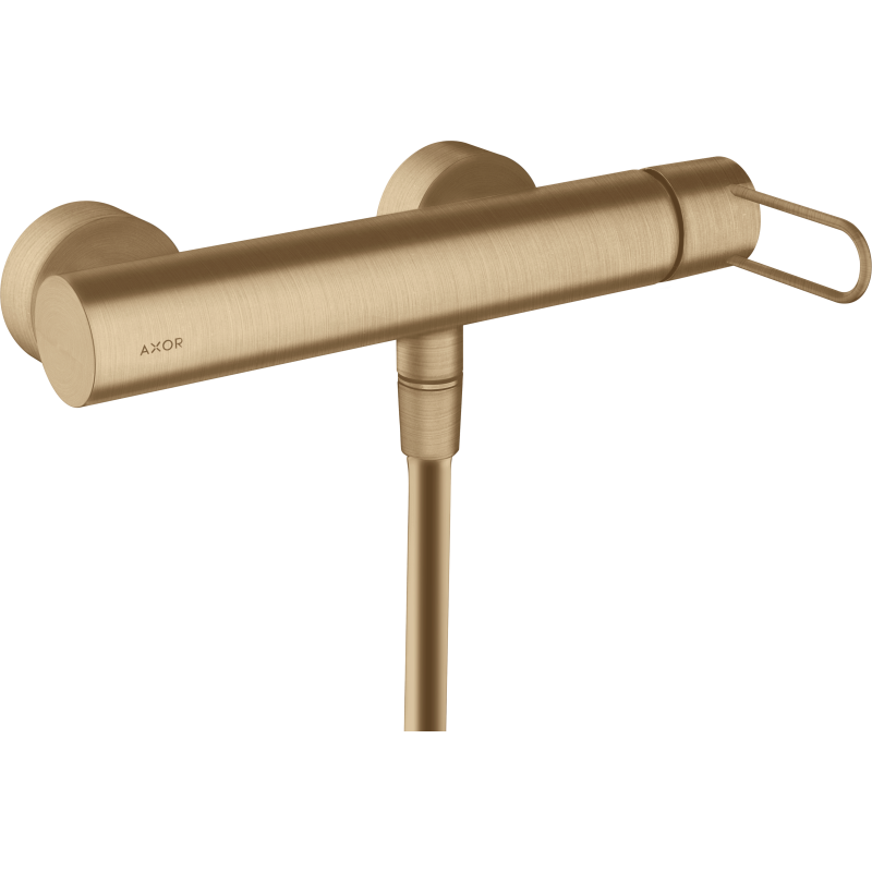 Jednouchwytowa bateria prysznicowa z uchwytem Loop, natynkowa Brąz Szczotkowany Uno AXOR 38621140