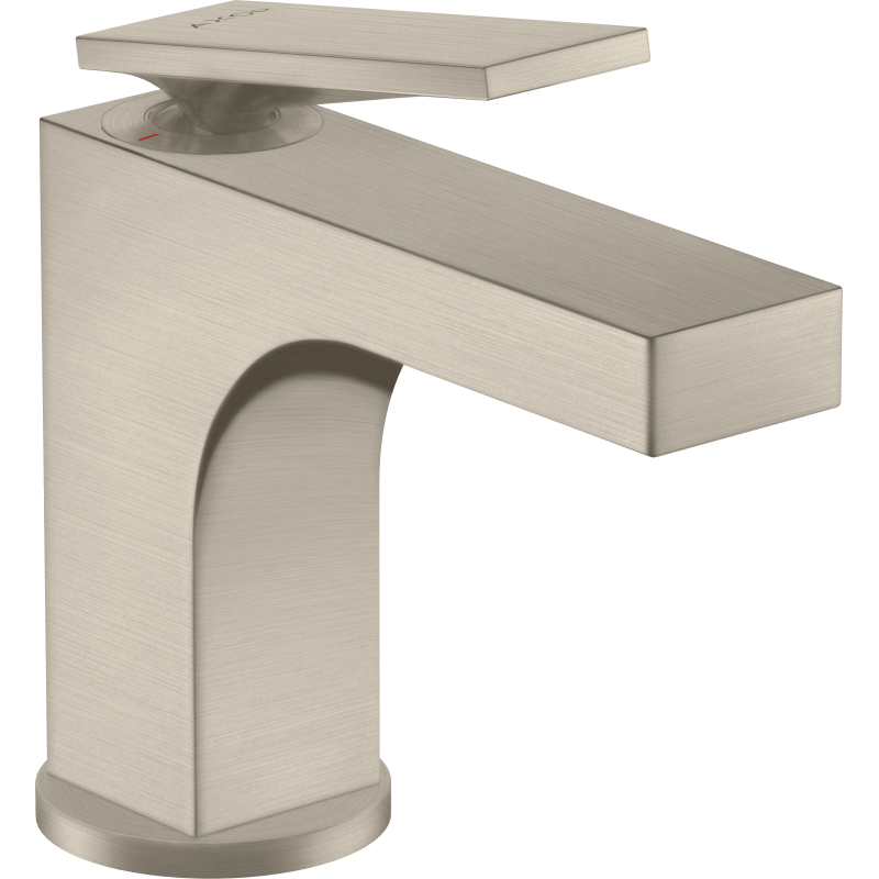 Jednouchwytowa bateria umywalkowa 90 do małych umywalek z kpl odpływowym z cięgłem Nikiel Szczotkowany Citterio AXOR 39022820