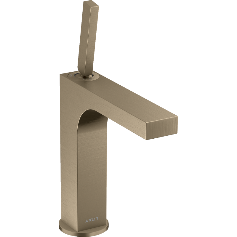 Jednouchwytowa bateria umywalkowa 160 z uchwytem Pin i niezamykanym kpl odpływowym Nikiel Szczotkowany Citterio AXOR 39032820