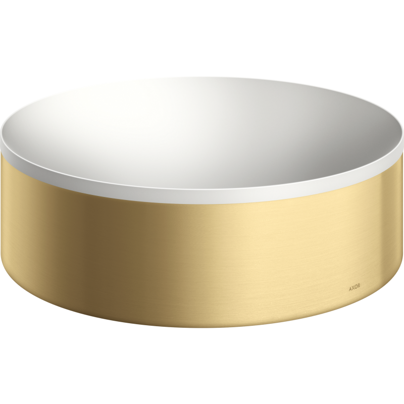 Umywalka nablatowa 300 bez otworu na baterię i przelewu Złoty Optyczny Szczotkowany Suite Wanna i Umywalki AXOR 42000250