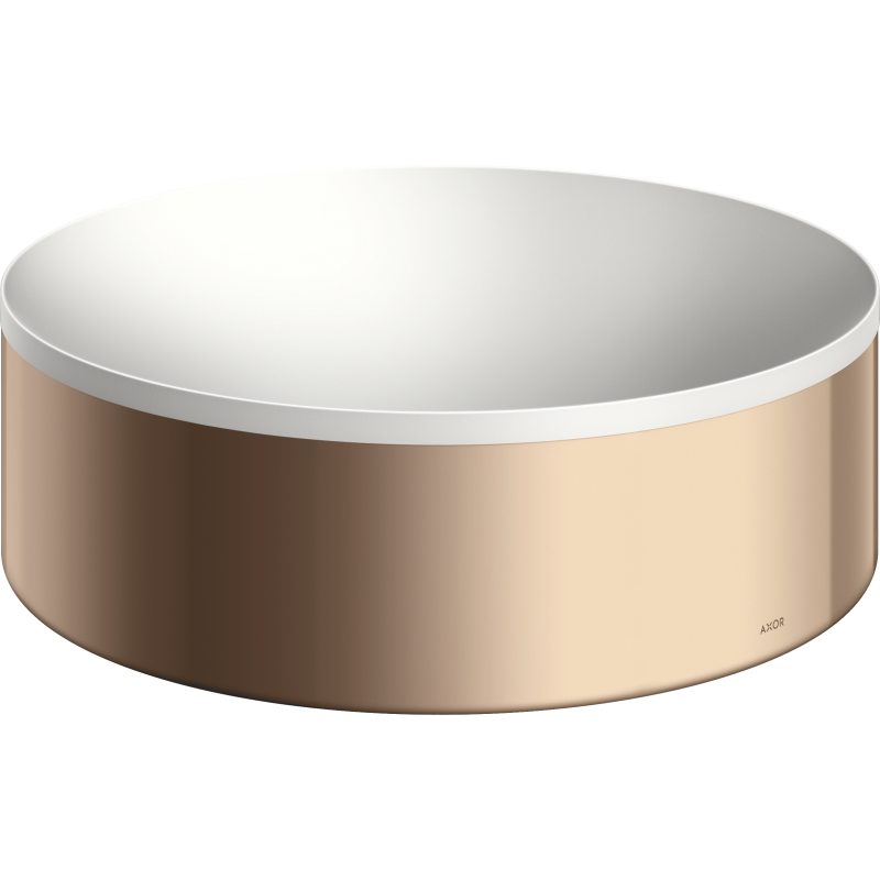 Umywalka nablatowa 300 bez otworu na baterię i przelewu Czerwony Złoty Polerowany Suite Wanna i Umywalki AXOR 42000300