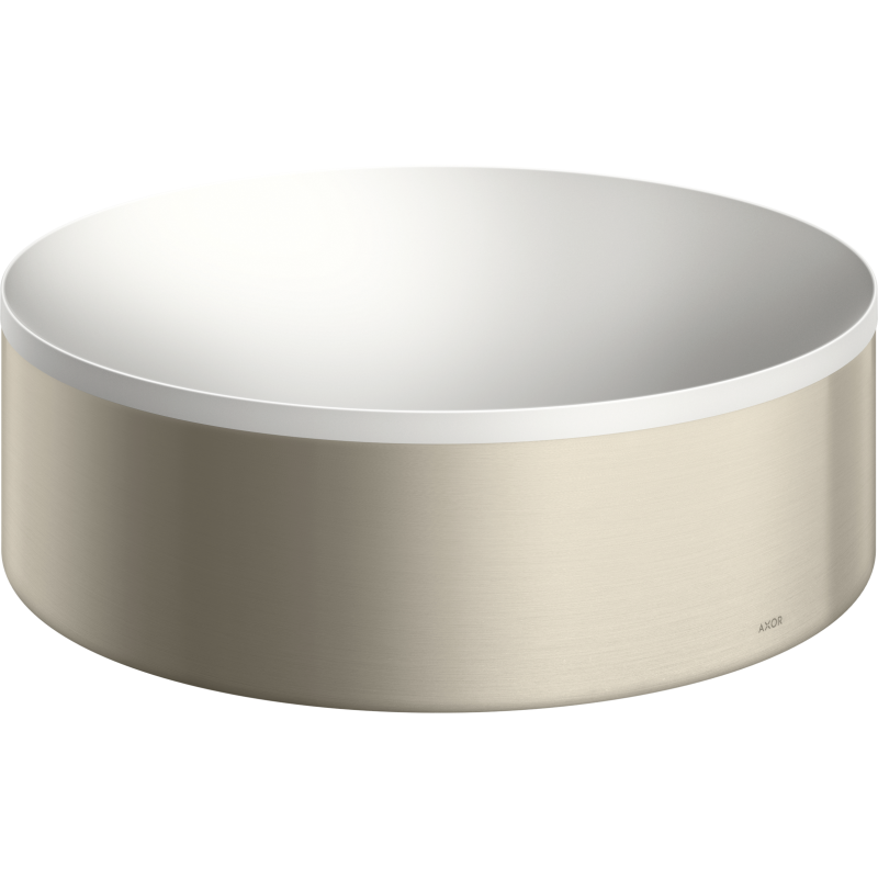 Umywalka nablatowa 300 bez otworu na baterię i przelewu Nikiel Szczotkowany Suite Wanna i Umywalki AXOR 42000820