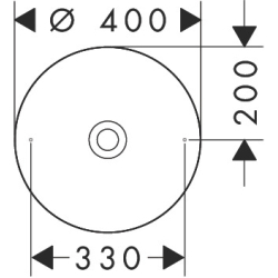 Umywalka nablatowa 400 bez otworu na baterię i przelewu Czerwony Złoty Szczotkowany Suite Wanna i Umywalki AXOR 42001310