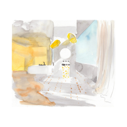 Umywalka nablatowa 400 bez otworu na baterię i przelewu Czarny Chrom Szczotkowany Suite Wanna i Umywalki AXOR 42001340