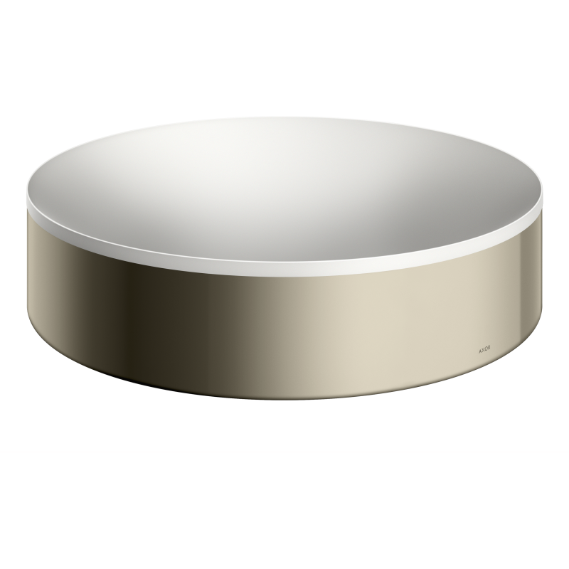 Umywalka nablatowa 400 bez otworu na baterię i przelewu Nikiel Polerowany Suite Wanna i Umywalki AXOR 42001830