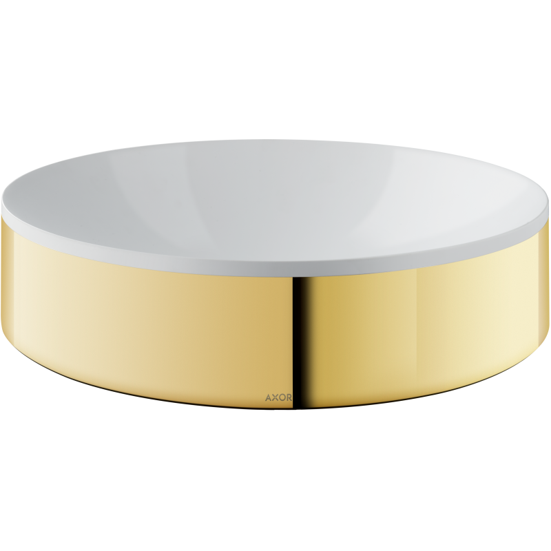 Umywalka nablatowa 400 bez otworu na baterię i przelewu Złoty Optyczny Polerowany Suite Wanna i Umywalki AXOR 42001990